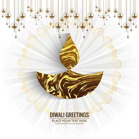 Vettore variopinto decorativo del fondo di Diwali felice elegante