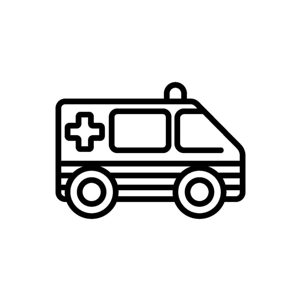 ambulanza icona cartello simbolo vettore