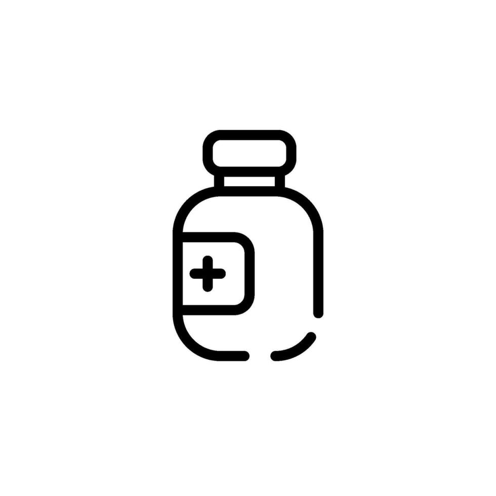 medicina bottiglia cartello simbolo vettore