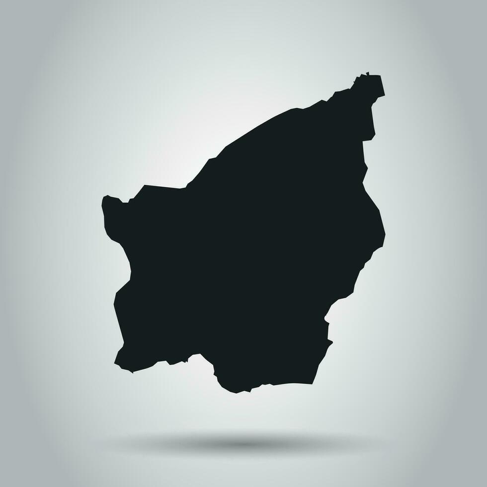 san Marino vettore carta geografica. nero icona su bianca sfondo.