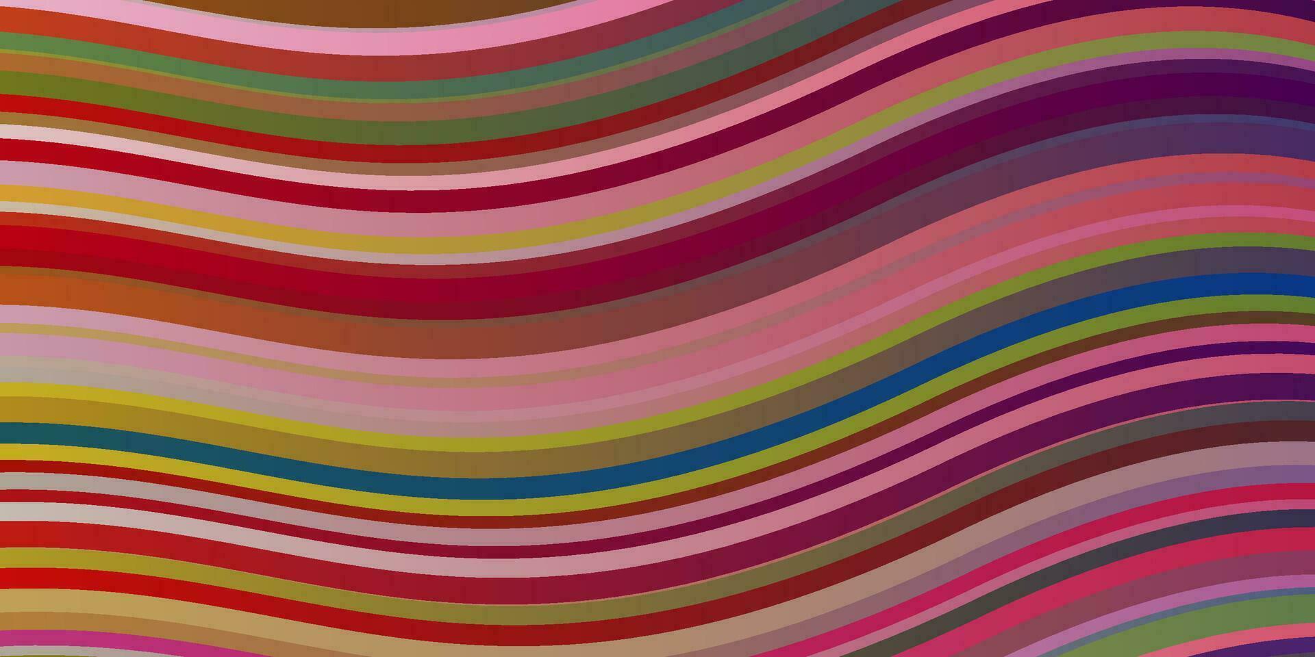 sfondo vettoriale multicolore chiaro con linee piegate.