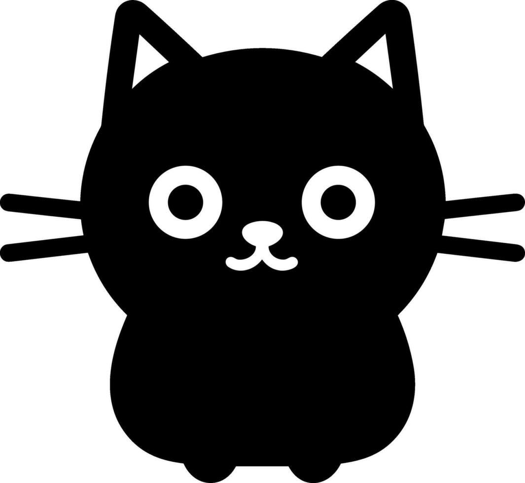 carino gatto icona vettore illustrazione icona piatto stile isolato su sfondo