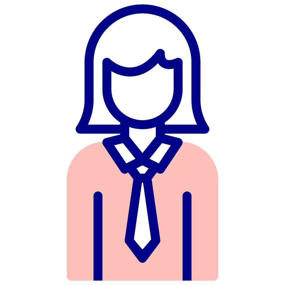 insegnante avatar vettore colorato icona
