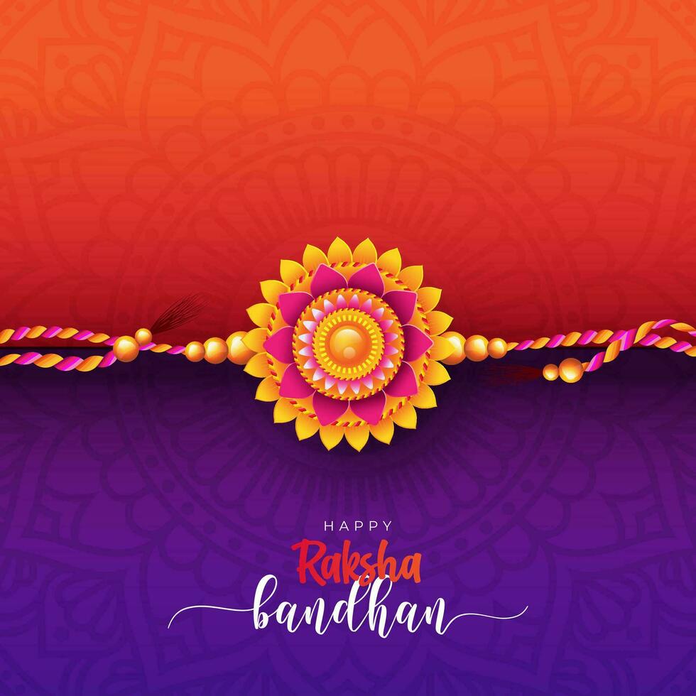 contento Raksha bandhan saluto sfondo design illustrazione vettore