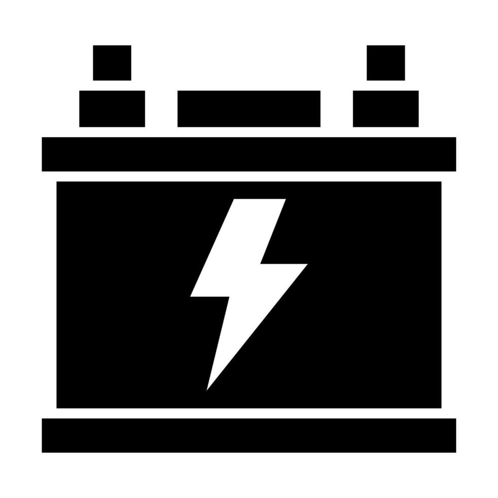 batteria vettore glifo icona per personale e commerciale uso.
