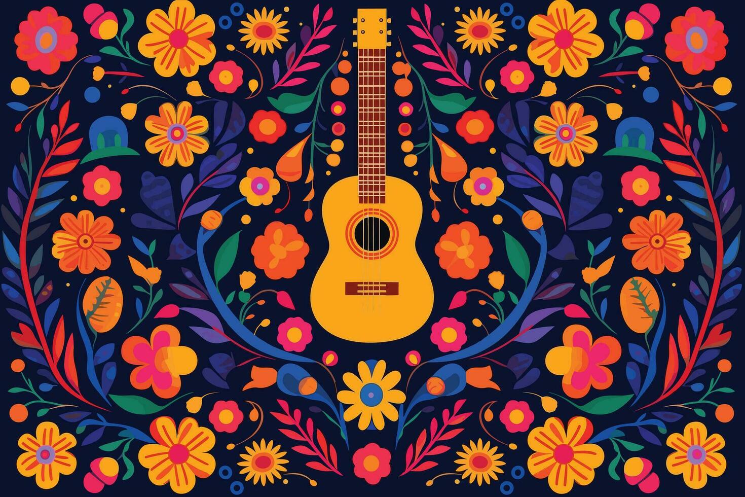 colorato messicano sfondo piatto design vettore illustrazione