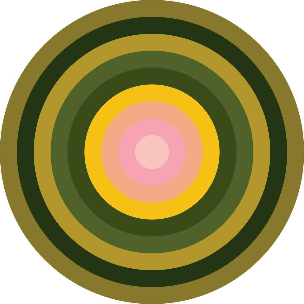 cerchio con colore impostato su bianca sfondo. sfera modello con tavolozza come moda Stampa design elemento. vettore. vettore