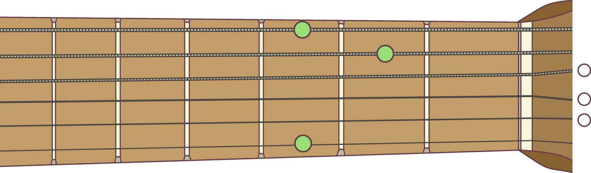 g accordo su chitarra vettore