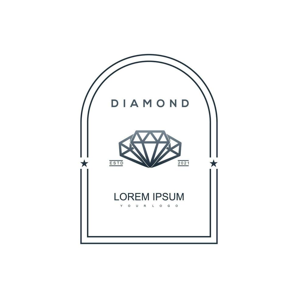 diamante Vintage ▾ logo vettore
