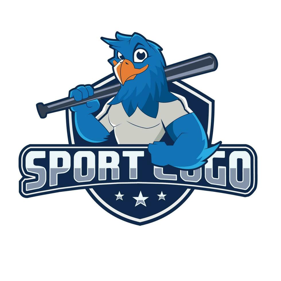 sport aquila portafortuna logo vettore