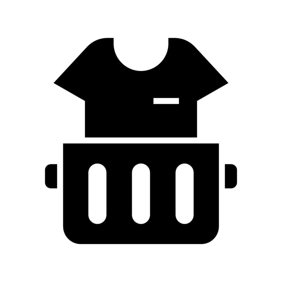 lavaggio Abiti icona vettore simbolo design illustrazione