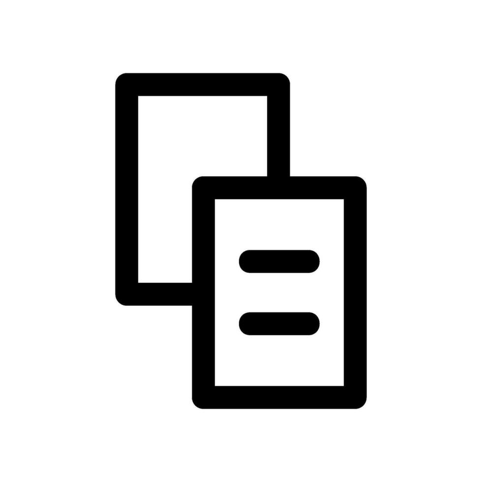 duplicare icona vettore simbolo design illustrazione