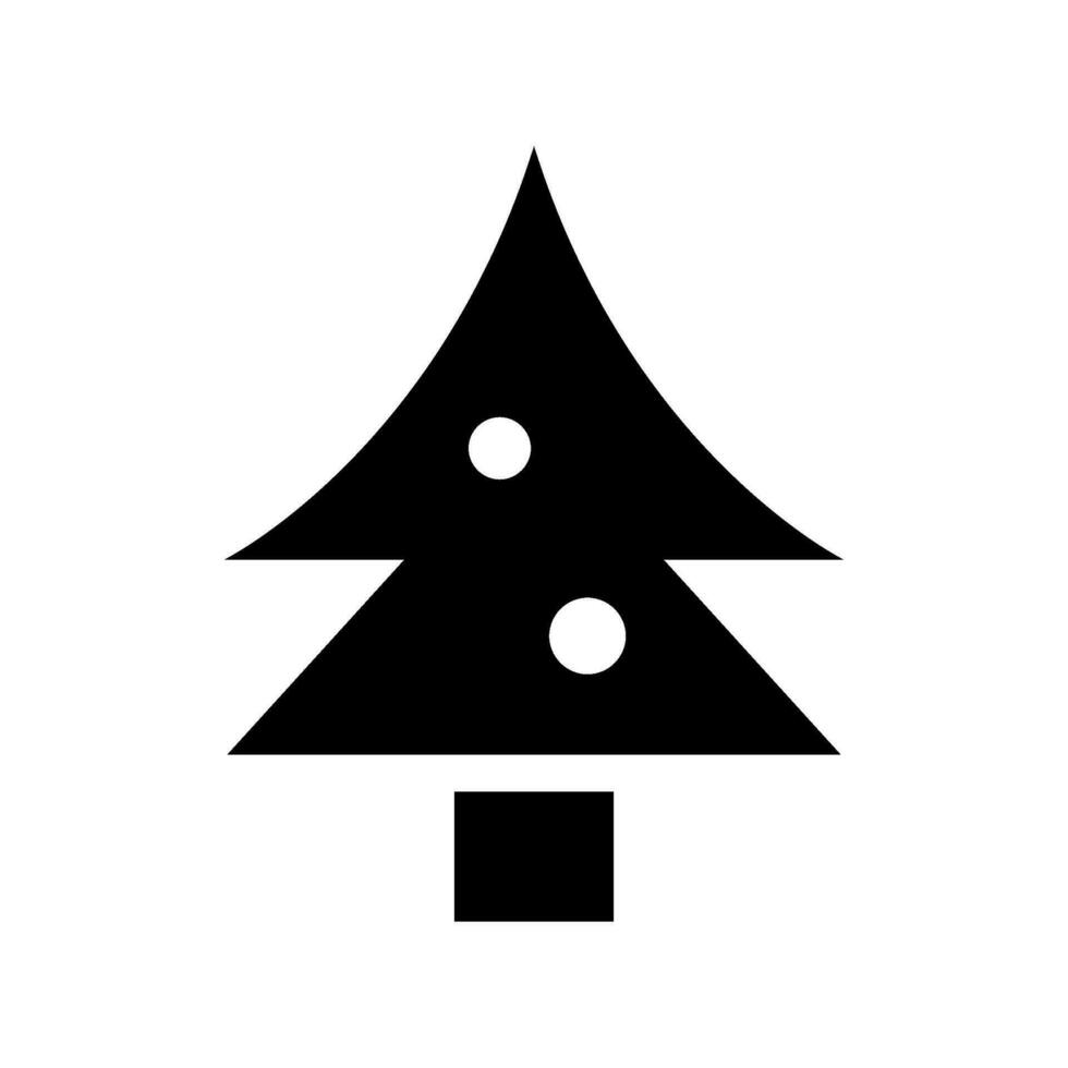 Natale albero icona vettore simbolo design illustrazione