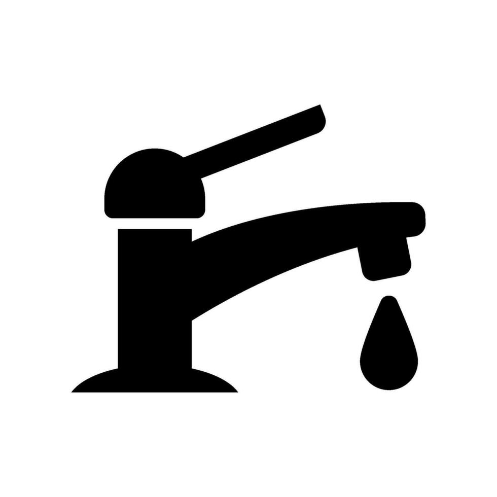 acqua rubinetto icona vettore simbolo design illustrazione