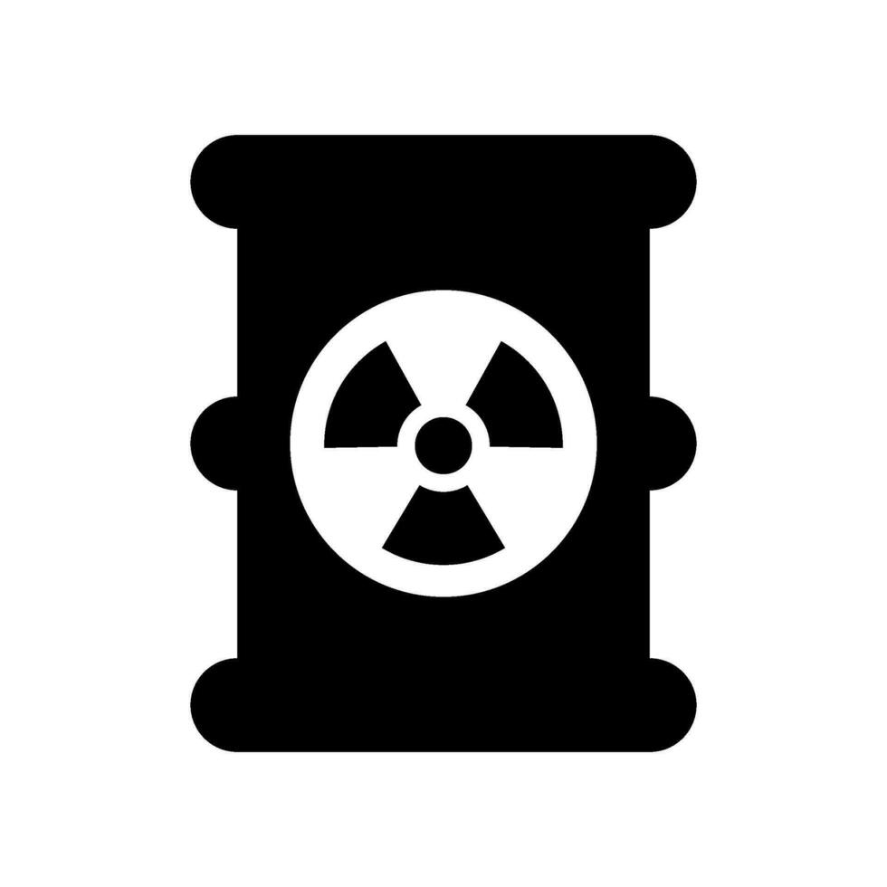 radioattivo barile icona vettore simbolo design illustrazione