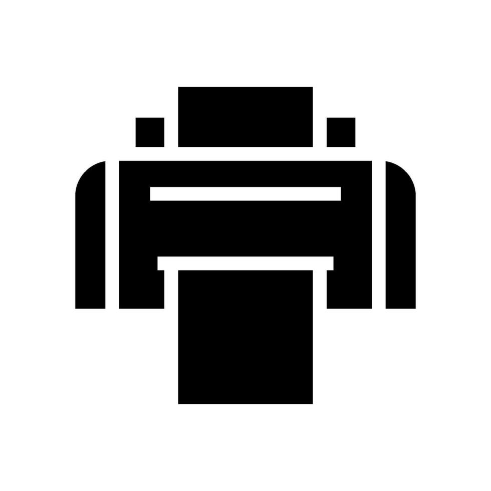 stampante icona vettore simbolo design illustrazione
