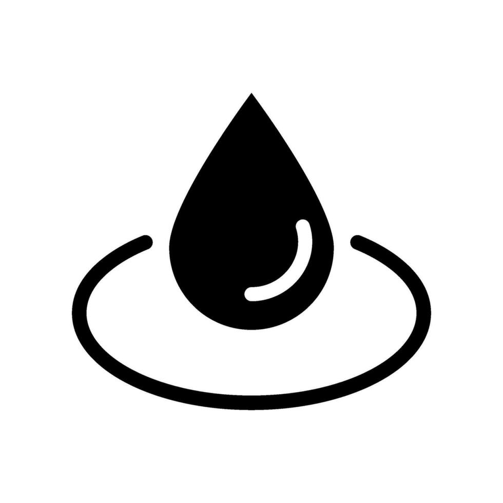 acqua far cadere icona vettore simbolo design illustrazione