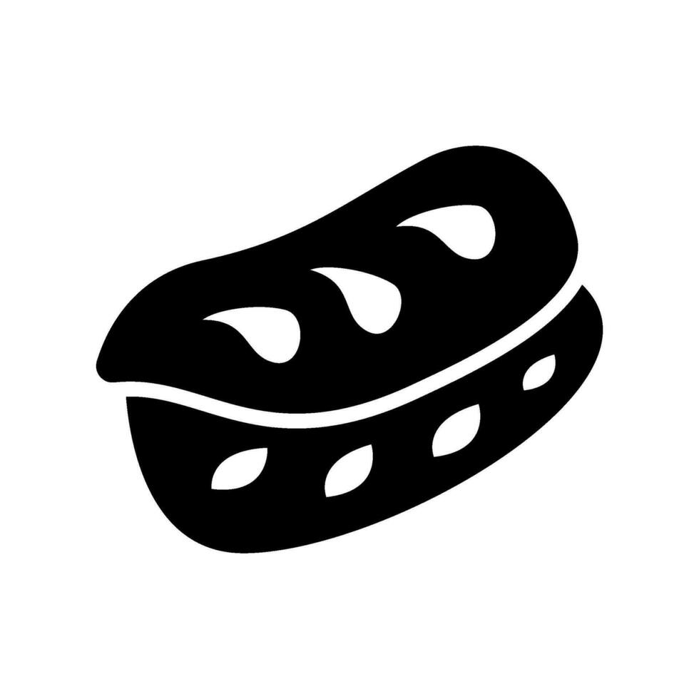 caldo cane icona vettore simbolo design illustrazione