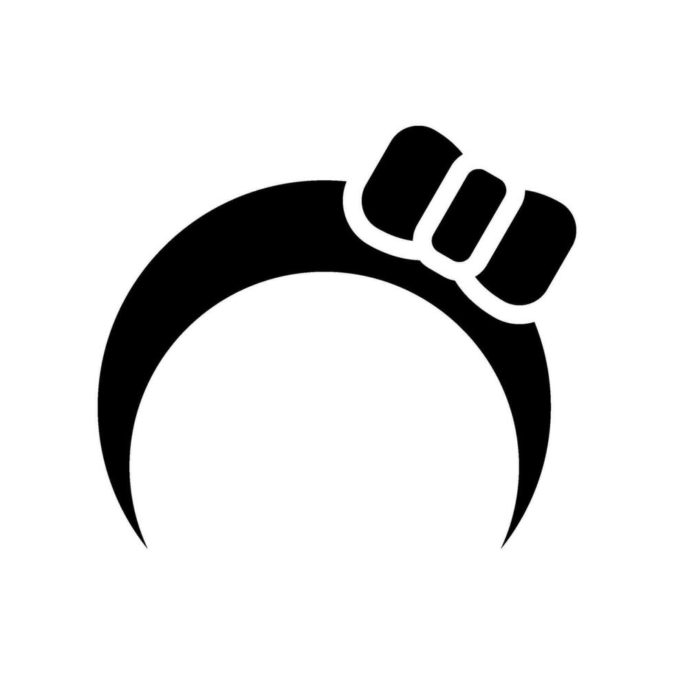 cerchietto per capelli icona vettore simbolo design illustrazione