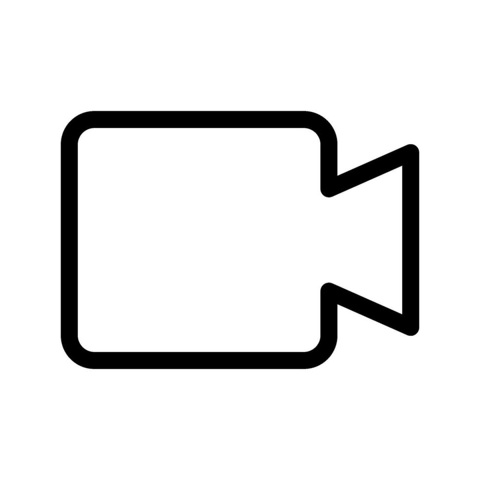 video telecamera icona vettore simbolo design illustrazione