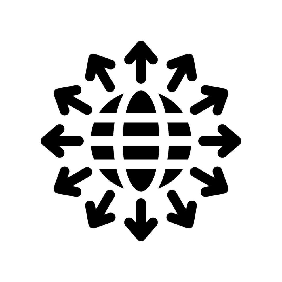 globale Rete icona vettore simbolo design illustrazione