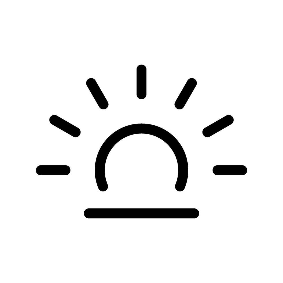 mattina icona vettore simbolo design illustrazione