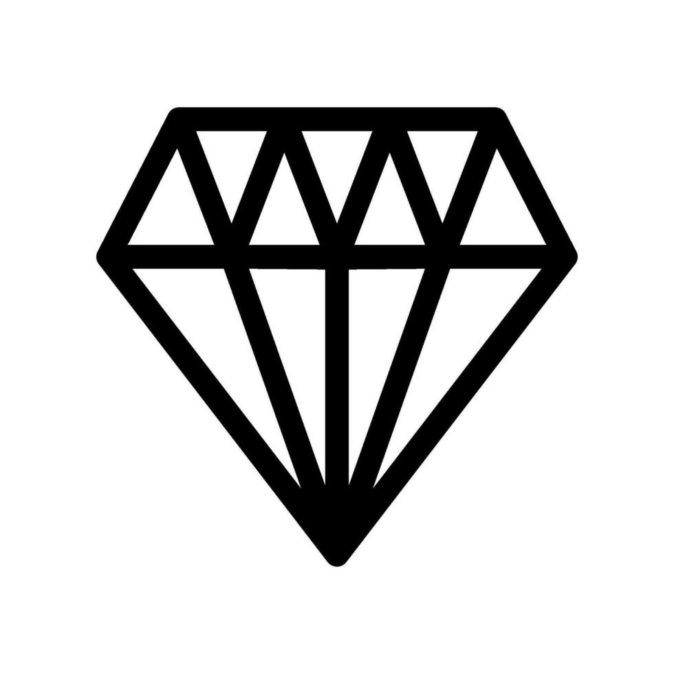 diamante icona vettore simbolo design illustrazione