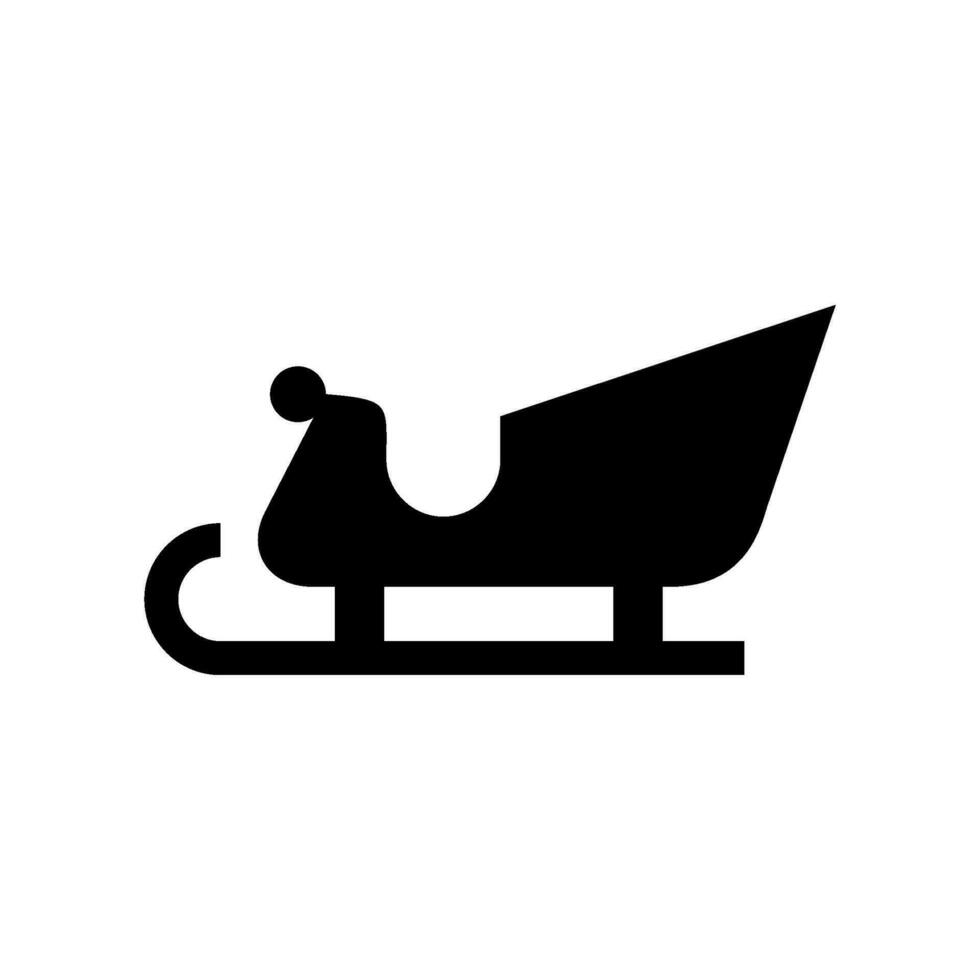 slitta icona vettore simbolo design illustrazione