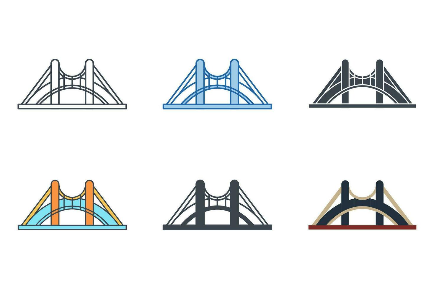 ponte icona simbolo modello per grafico e ragnatela design collezione logo vettore illustrazione