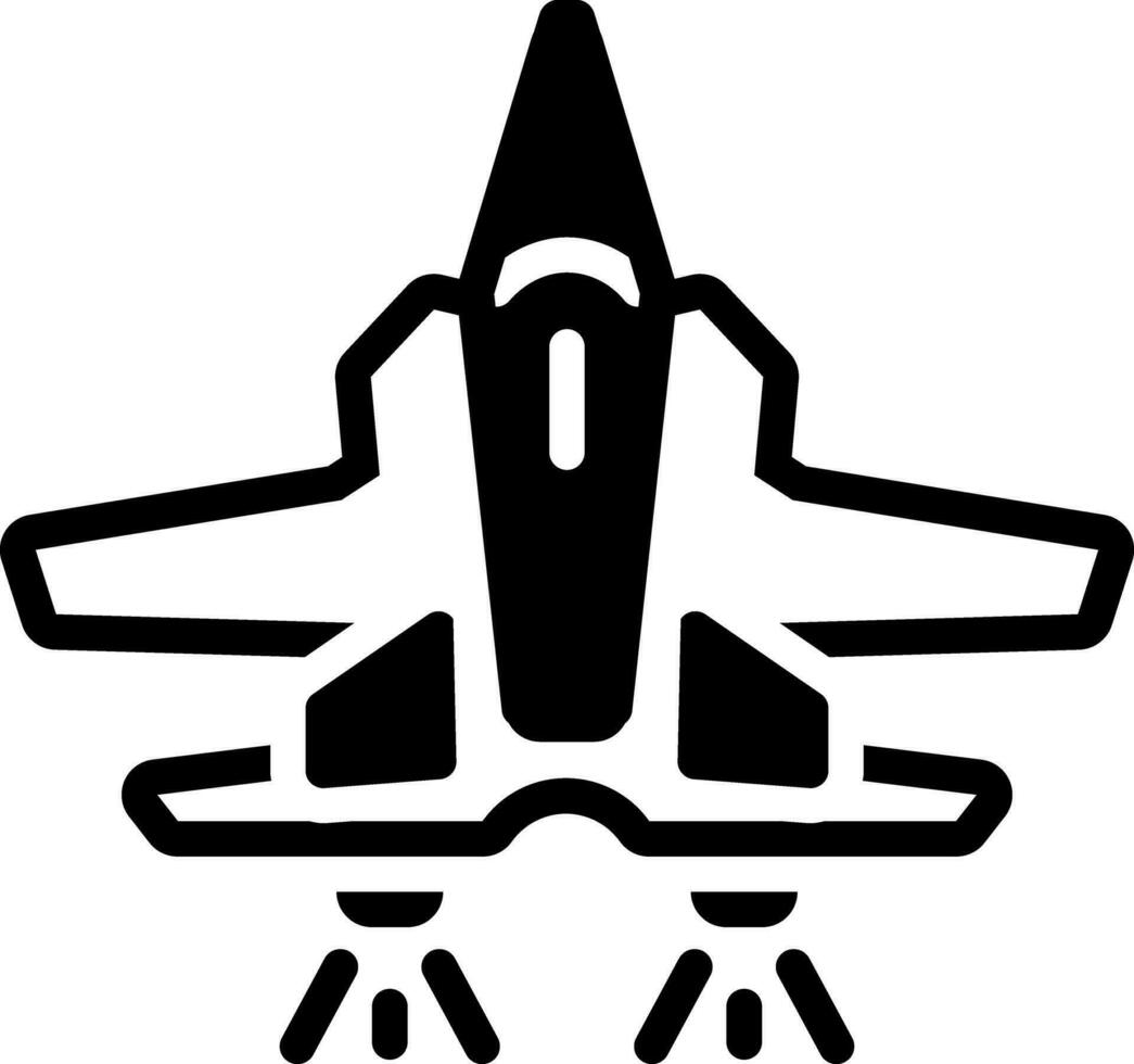 solido icona per Jet vettore