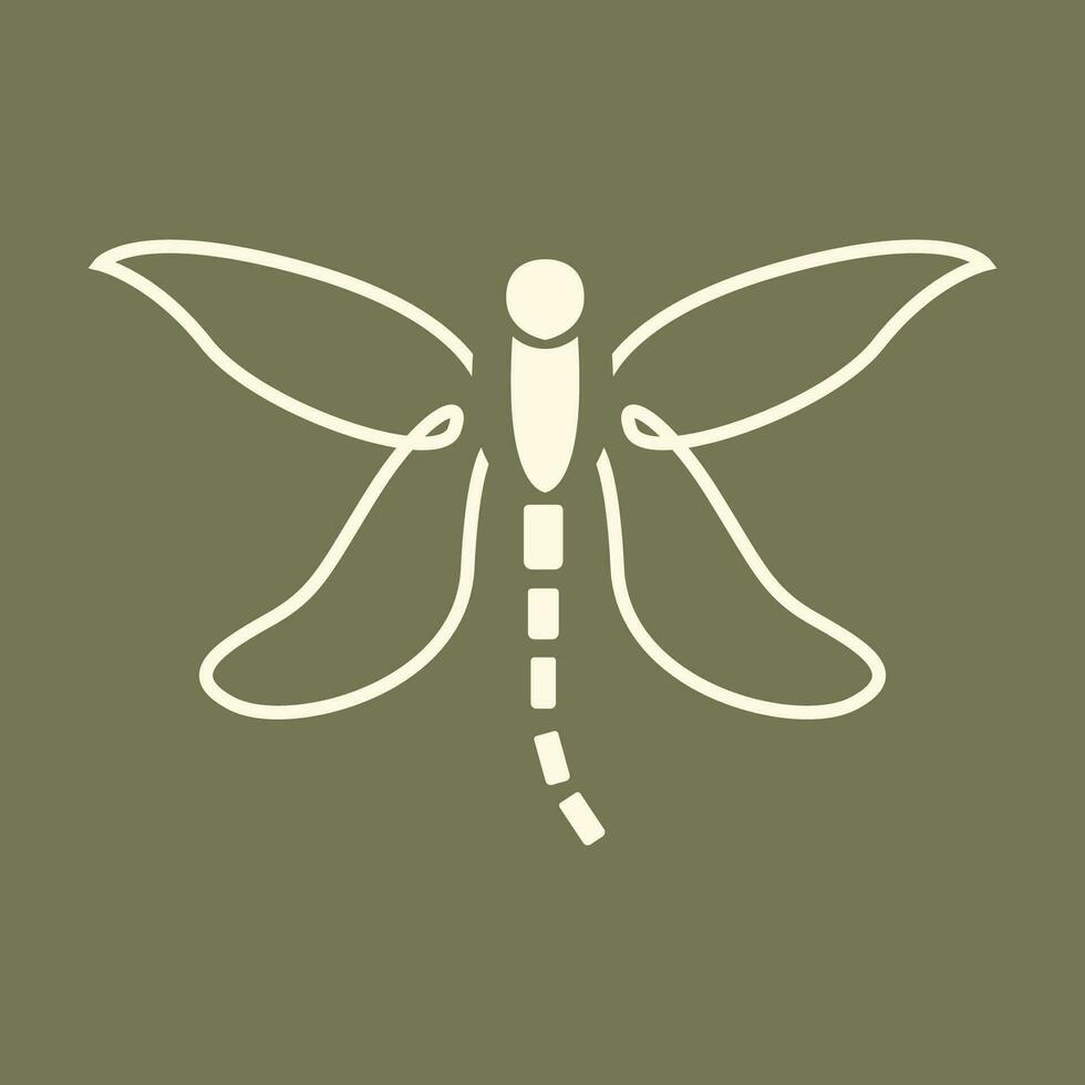 libellula logo, volante animale disegno, insetto vettore illustrazione modello