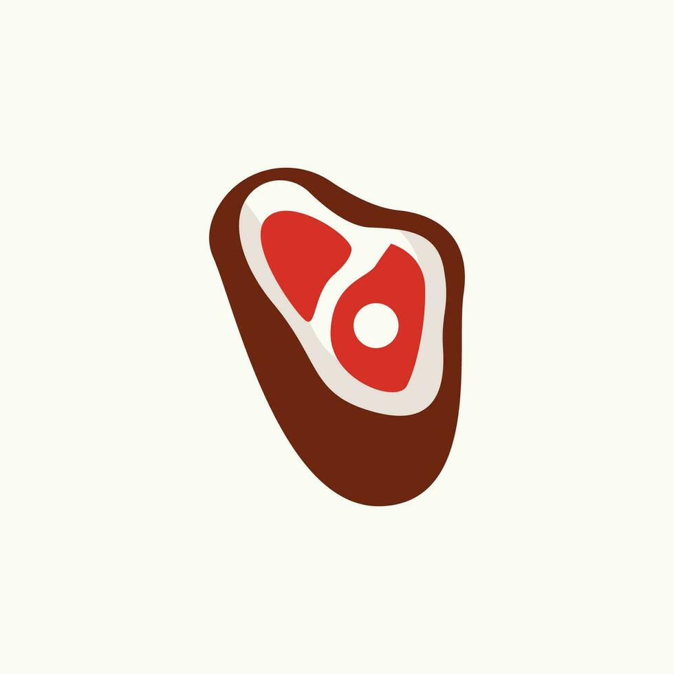 Manzo logo, carne bistecca vettore, griglia cucina disegno, bistecca ristorante marca modello icona vettore