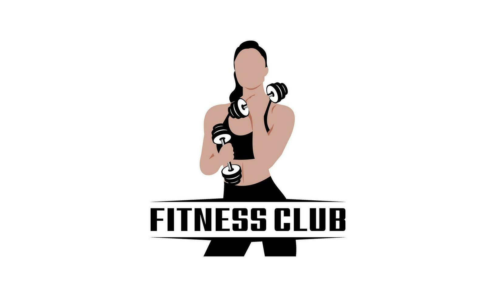 fitness logo design modello design per Palestra vettore