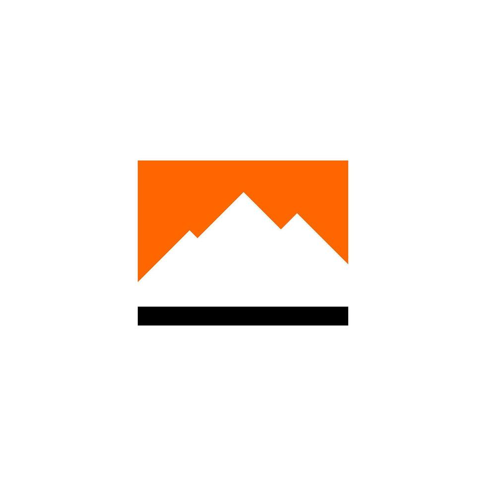 montagna logo il branding identità aziendale vettore
