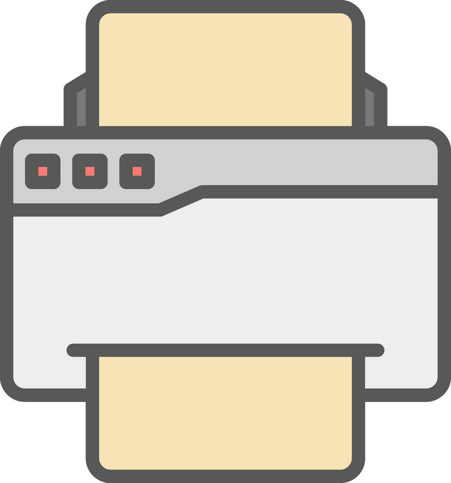 stampante vettore icona design