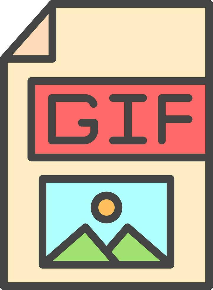 gif vettore icona design