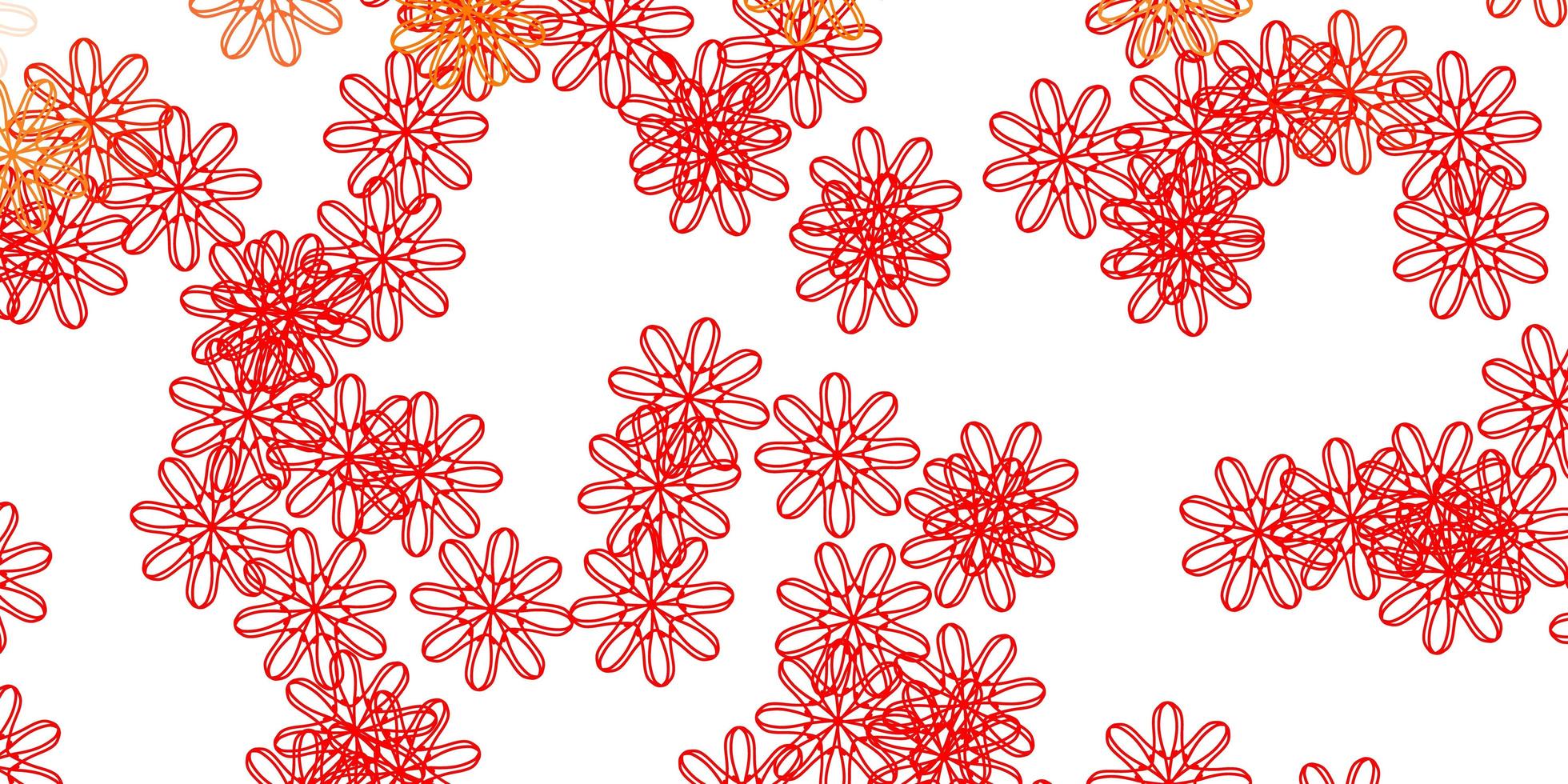sfondo naturale vettoriale rosso chiaro con fiori