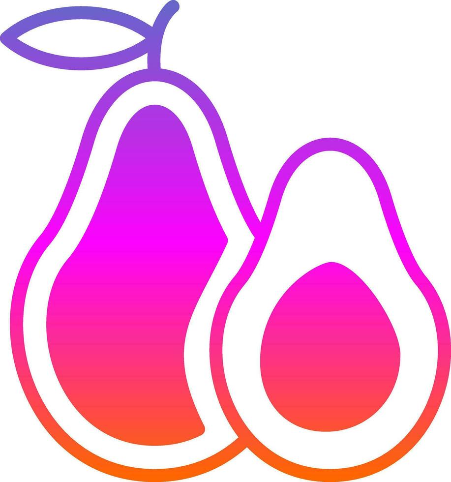 avocado vettore icona design