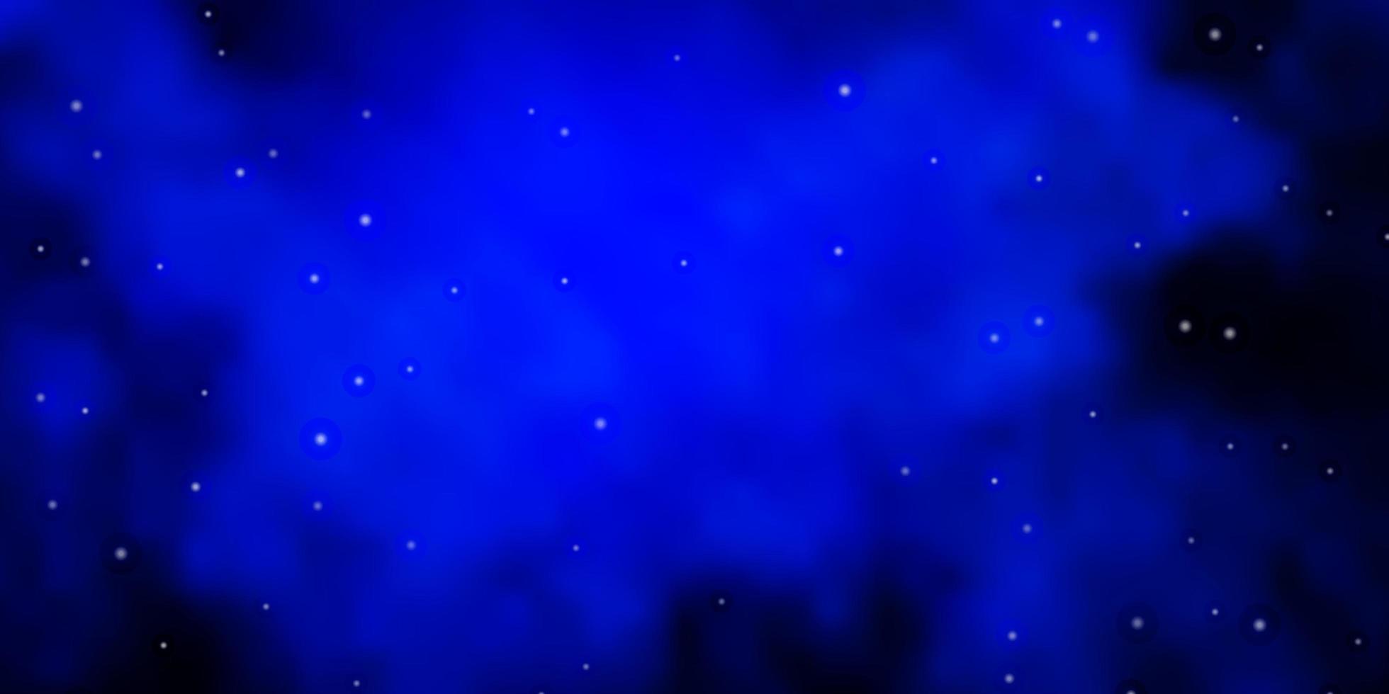 motivo vettoriale blu scuro con stelle astratte illustrazione astratta geometrica moderna con motivo a stelle per incartare i regali