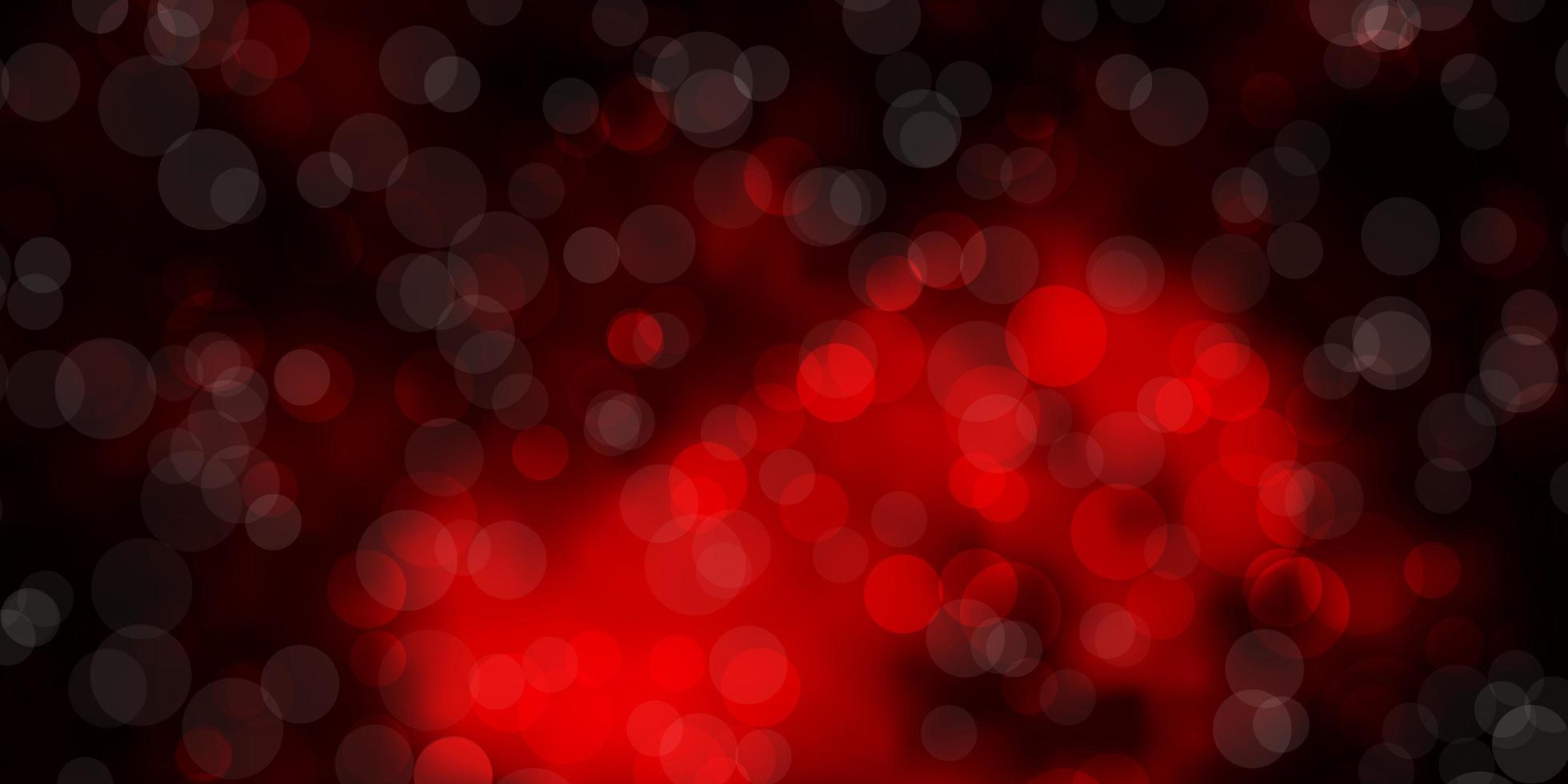 sfondo vettoriale rosso scuro con cerchi dischi colorati astratti su sfondo sfumato semplice nuovo modello per il tuo libro di marca