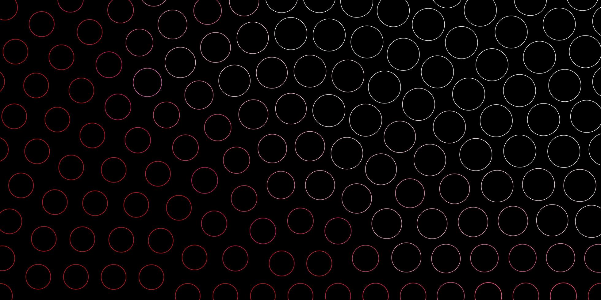 modello vettoriale rosso scuro con cerchi illustrazione colorata con punti sfumati in stile natura design per poster banner