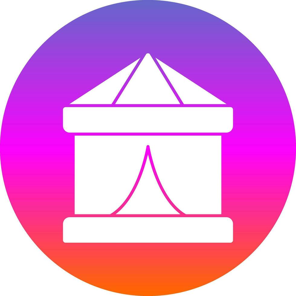 circo tenda vettore icona design