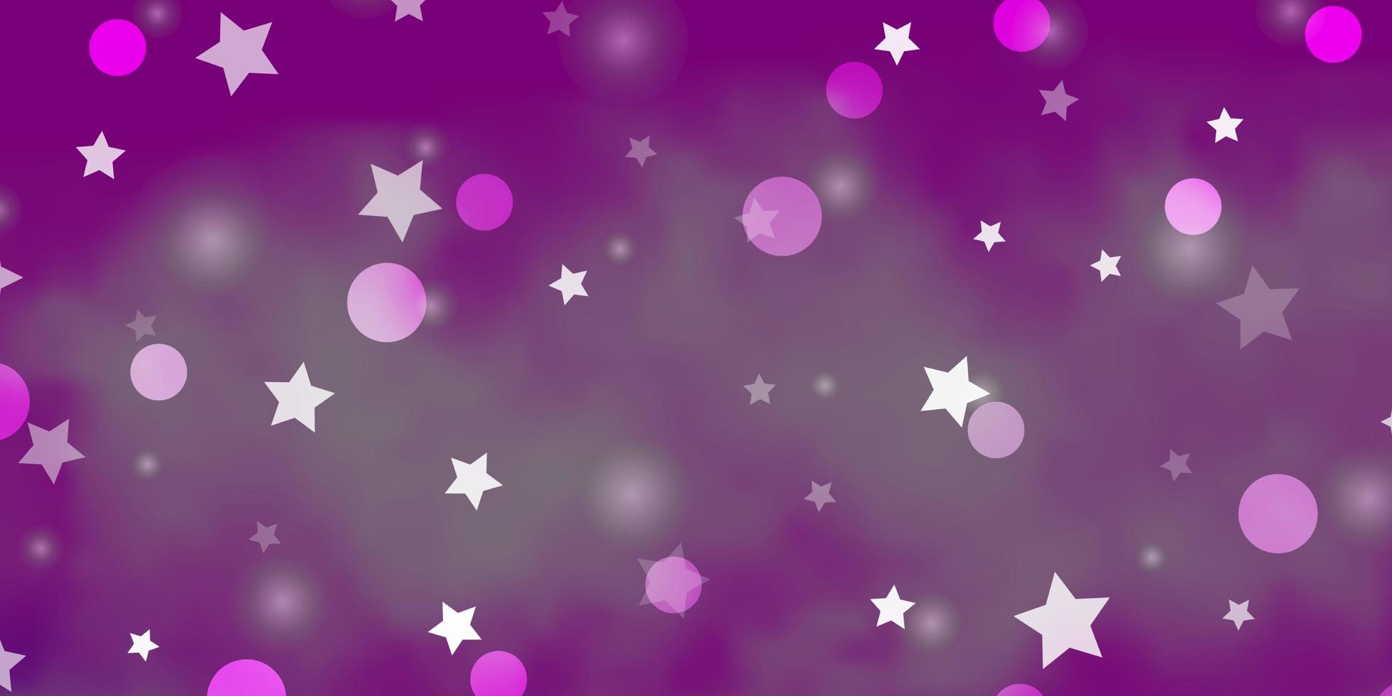 sfondo vettoriale rosa chiaro con cerchi stelle disegno astratto in stile sfumato con bolle stelle trama per tende tapparelle