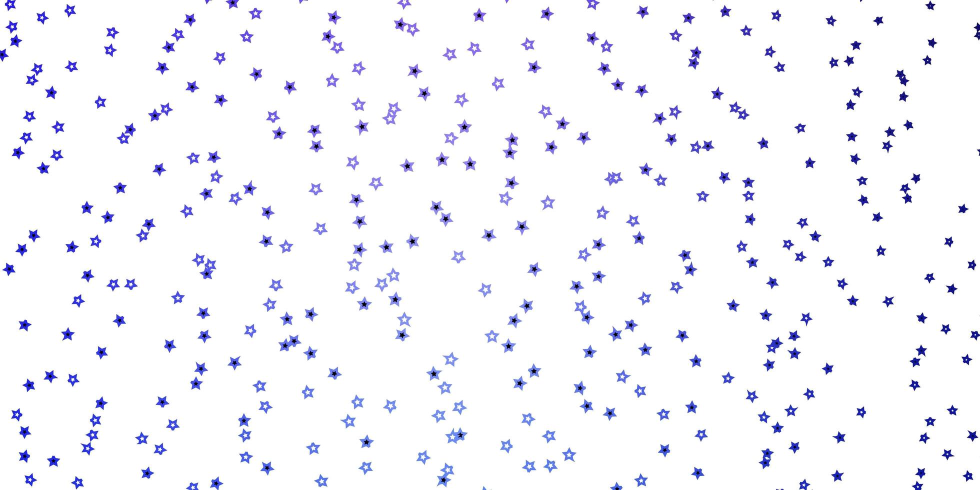 trama vettoriale blu rosa scuro con bellissime stelle che brillano illustrazione colorata con motivo a stelle piccole e grandi per pagine di destinazione di siti Web