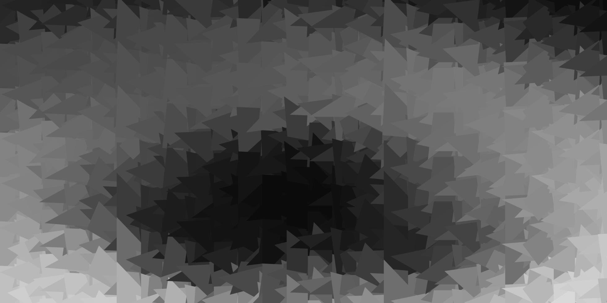 modello di triangolo astratto vettoriale grigio chiaro