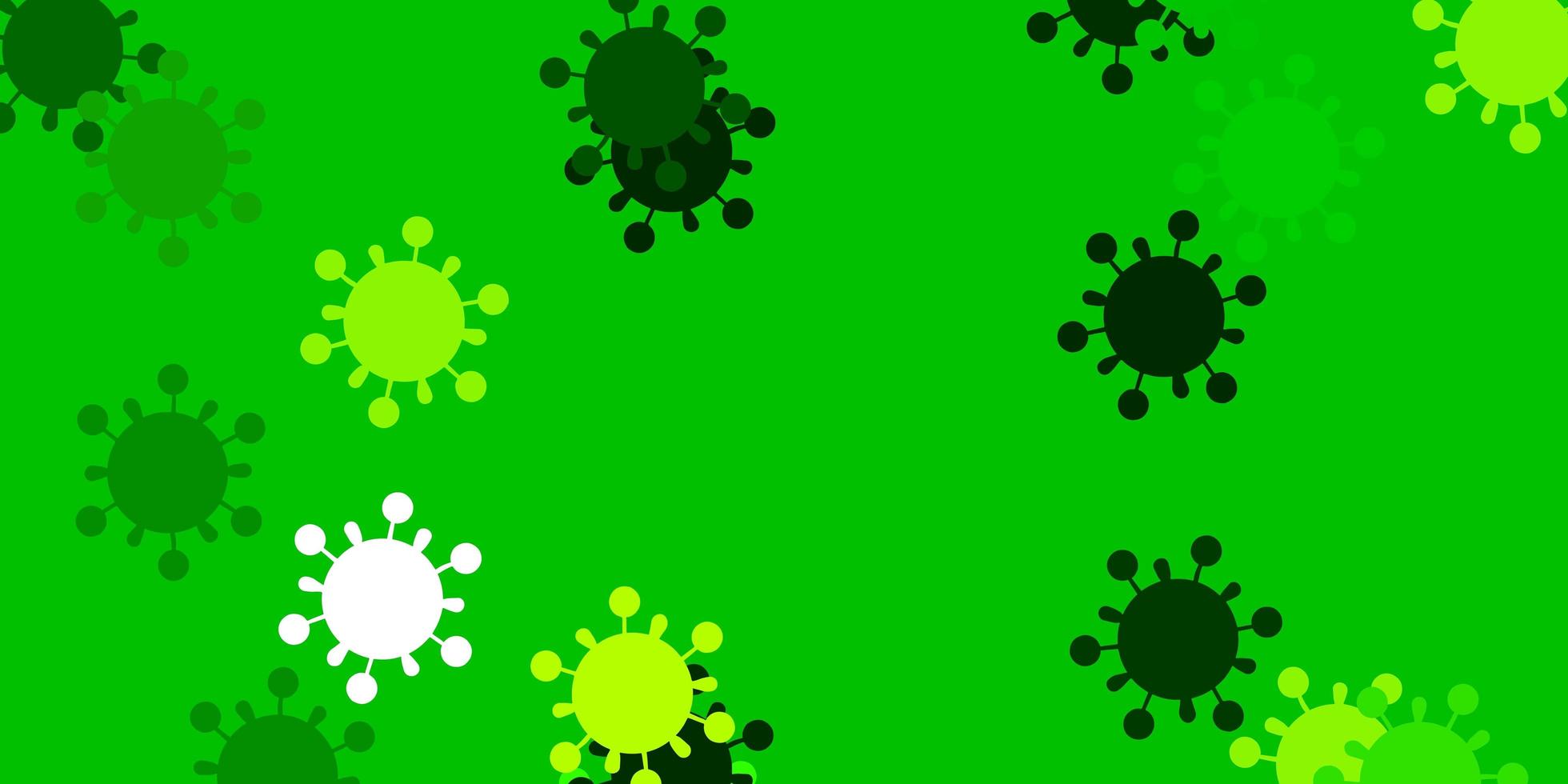 modello vettoriale giallo verde chiaro con segni di influenza