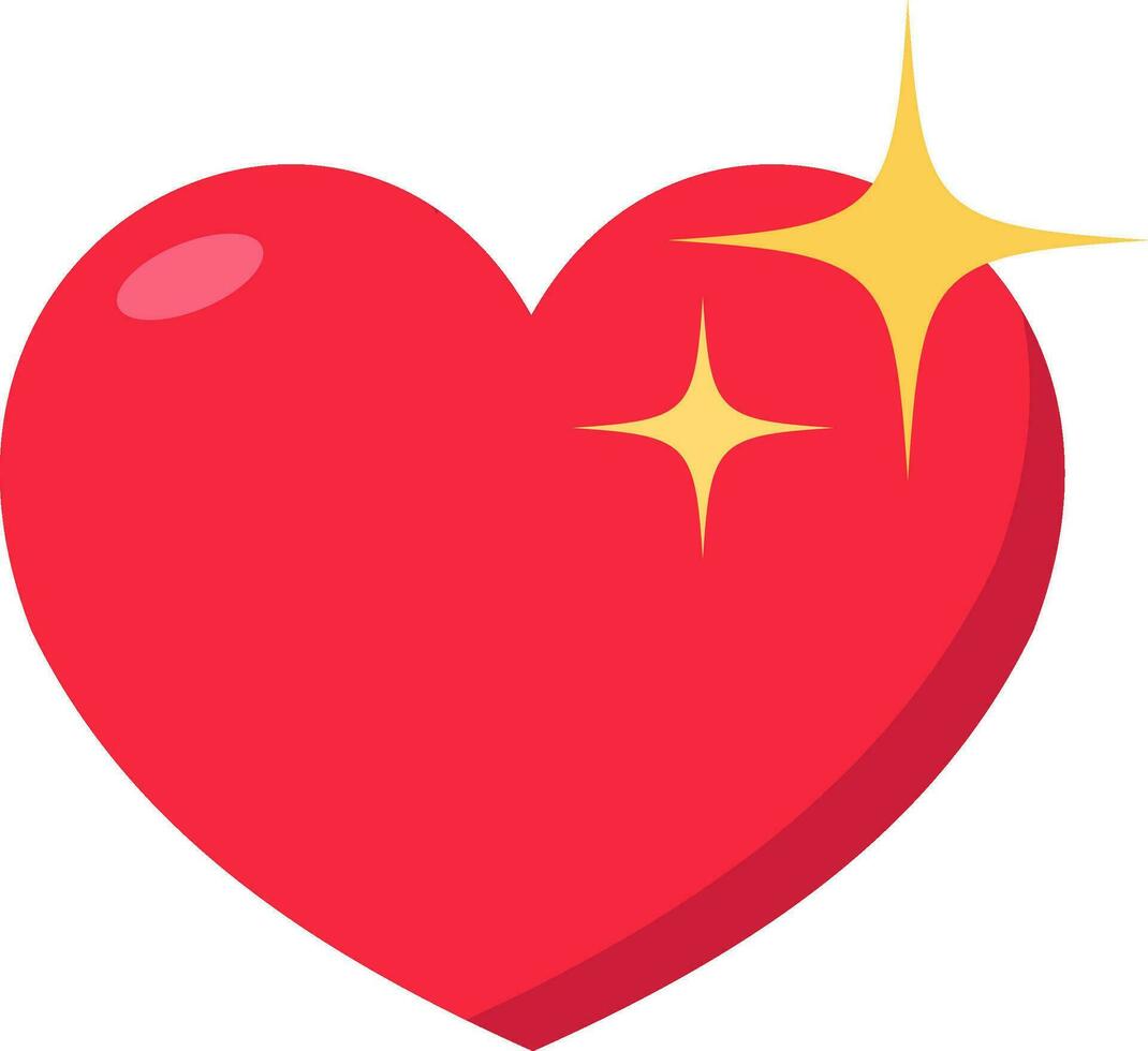 rosso cuore vettore icone illustrazione