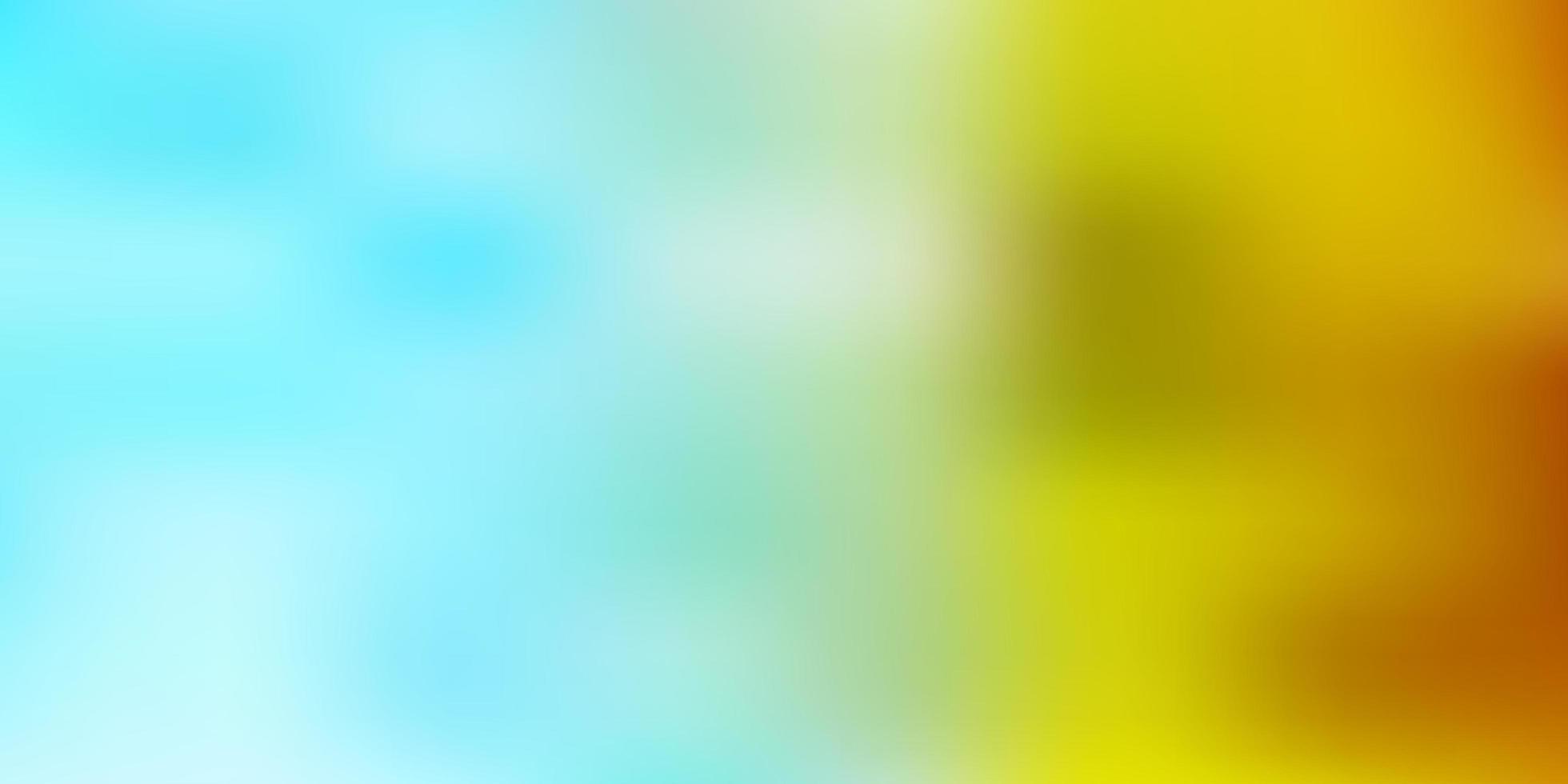 modello di sfocatura astratta di vettore giallo azzurro chiaro