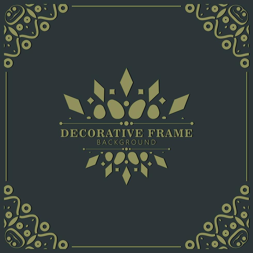 sfondo di design elegante cornice decorativa vettore