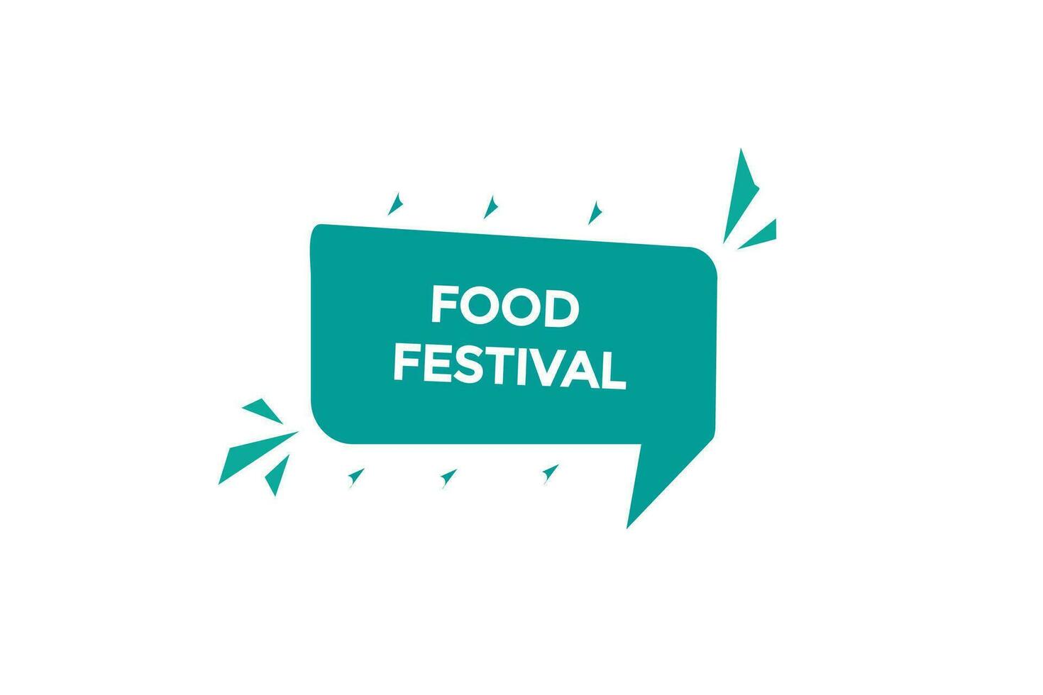 nuovo cibo Festival, livello, cartello, discorso, bolla striscione, vettore